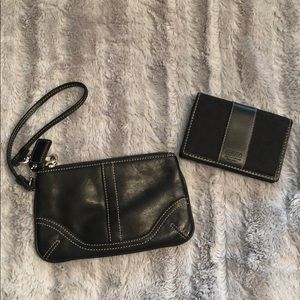 Coach wristlet and ID holder